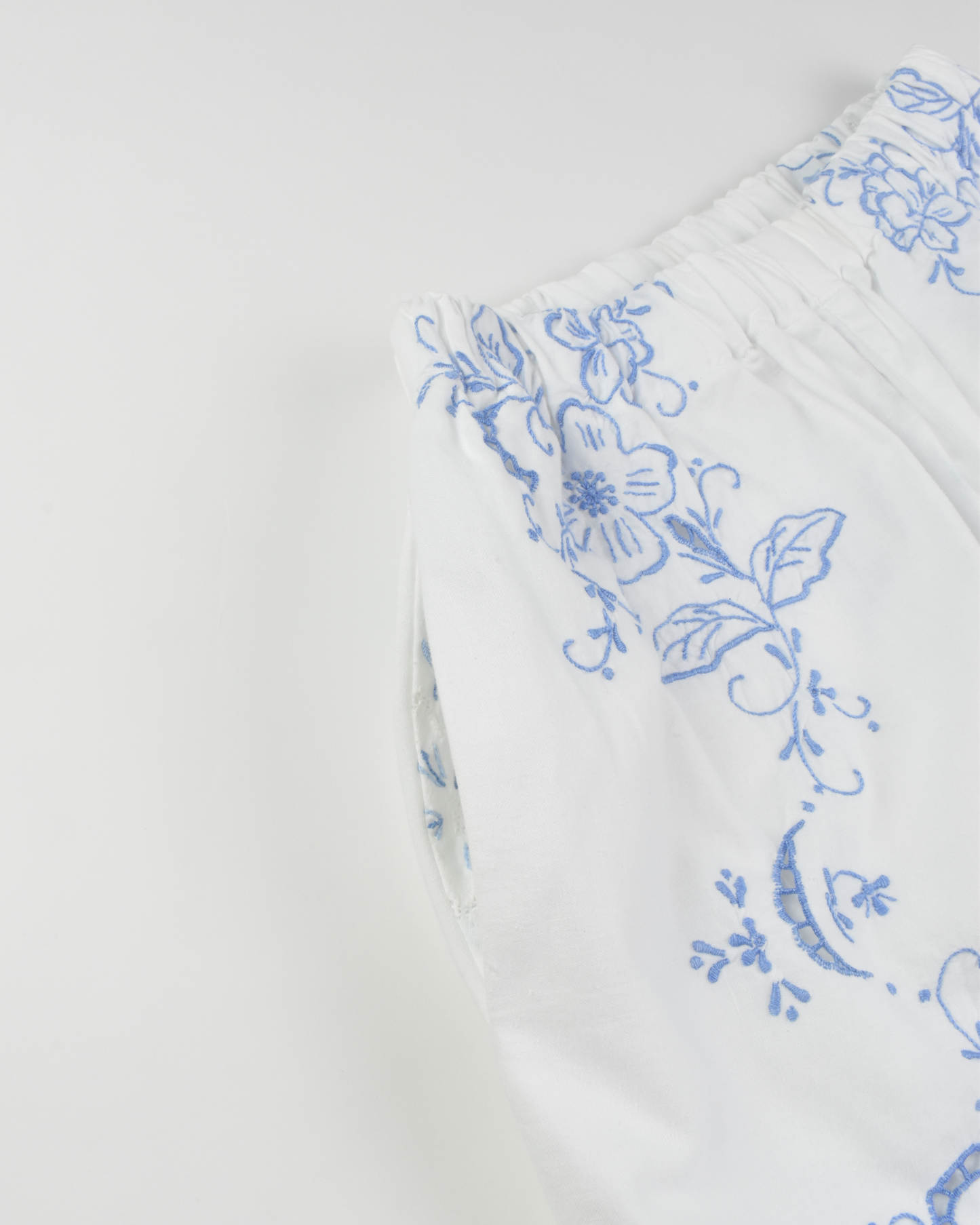 Tablecloth Shorts BLUE FLORAL