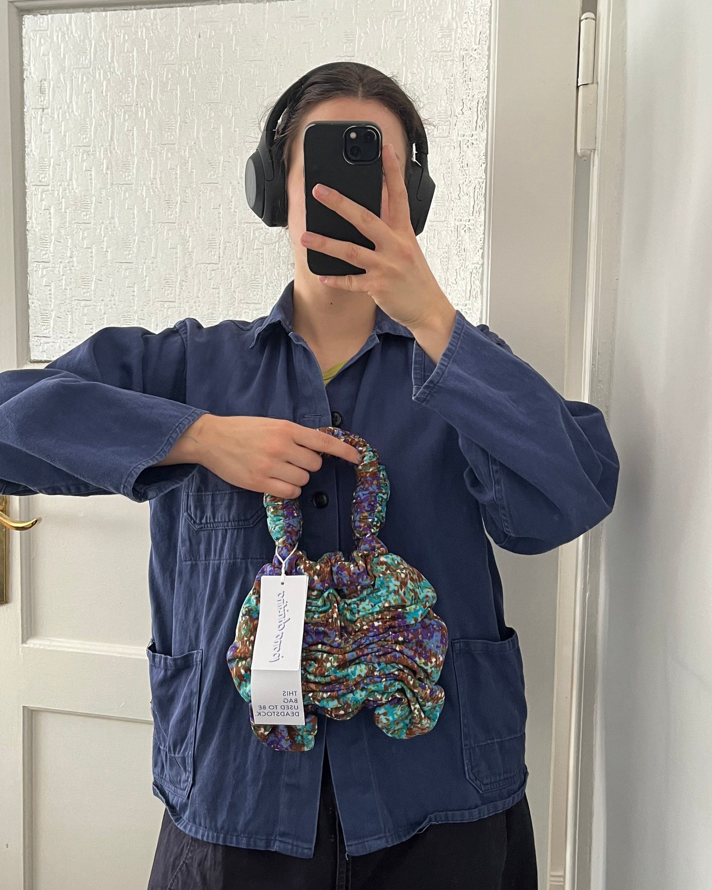 Mini Pillow Bag BLUE FLORALS