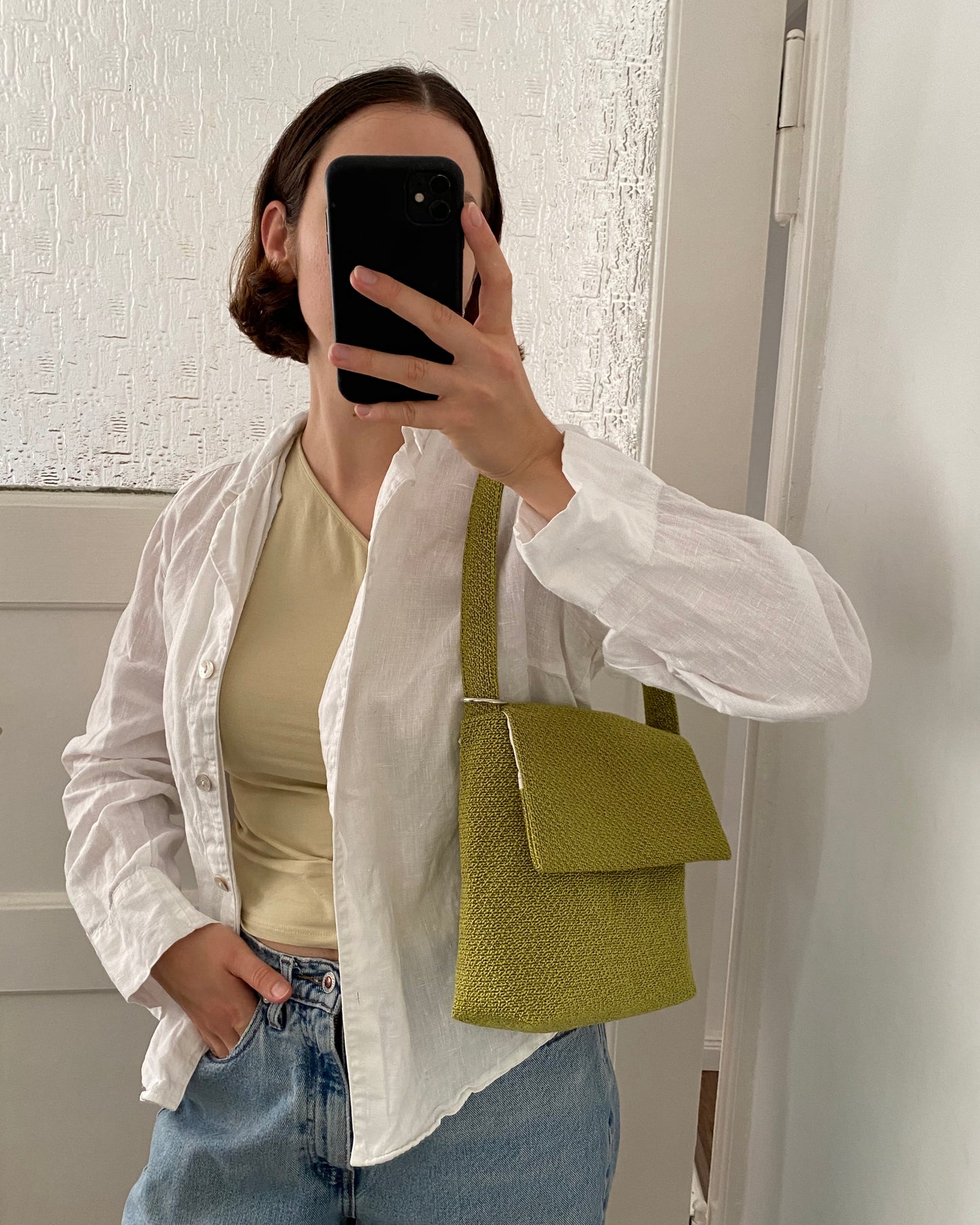 Flap Shoulder Bag GREEN
