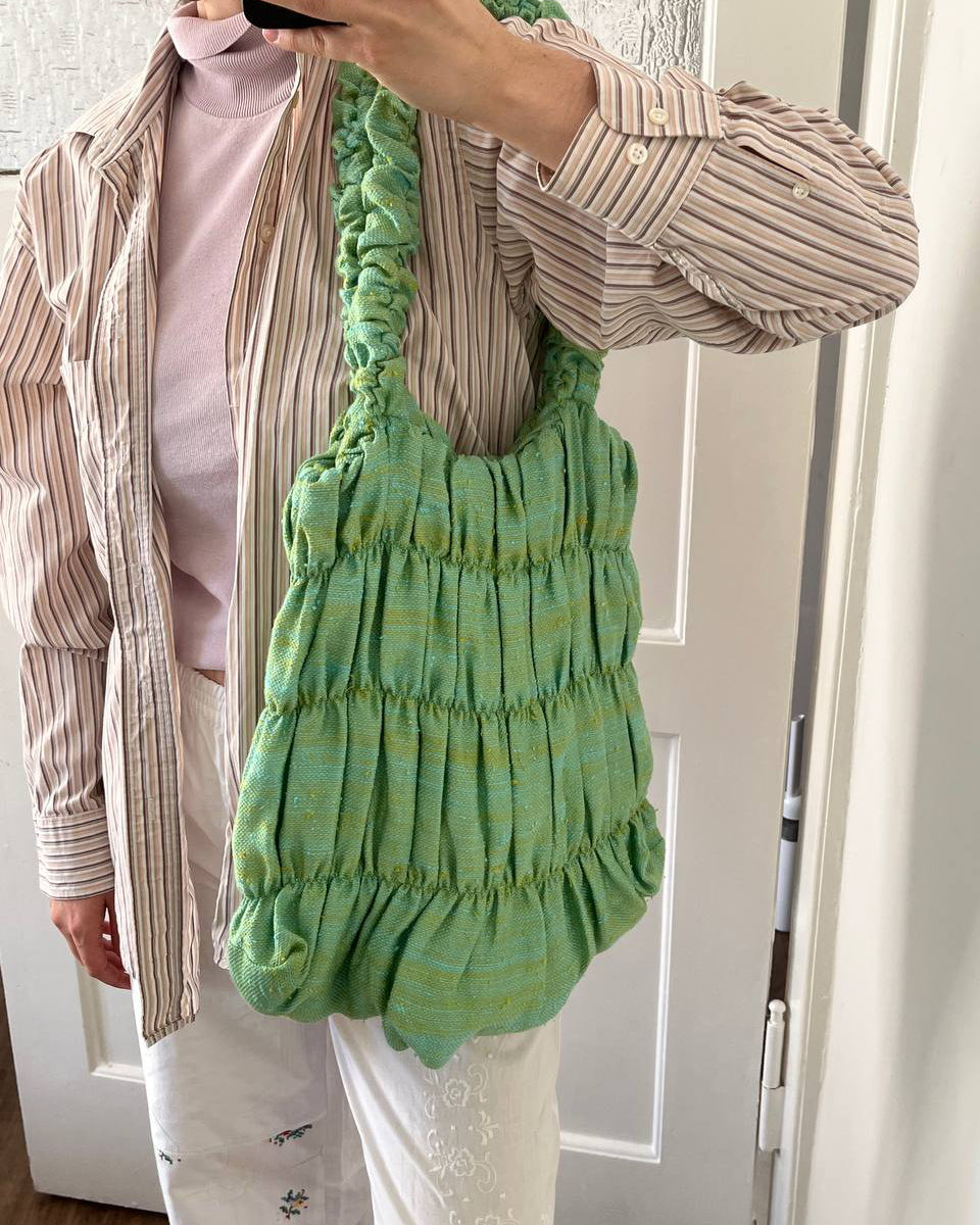 Tote Ruffle Bag GREEN