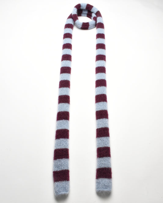 Striped Scarf Mohair Silk 01