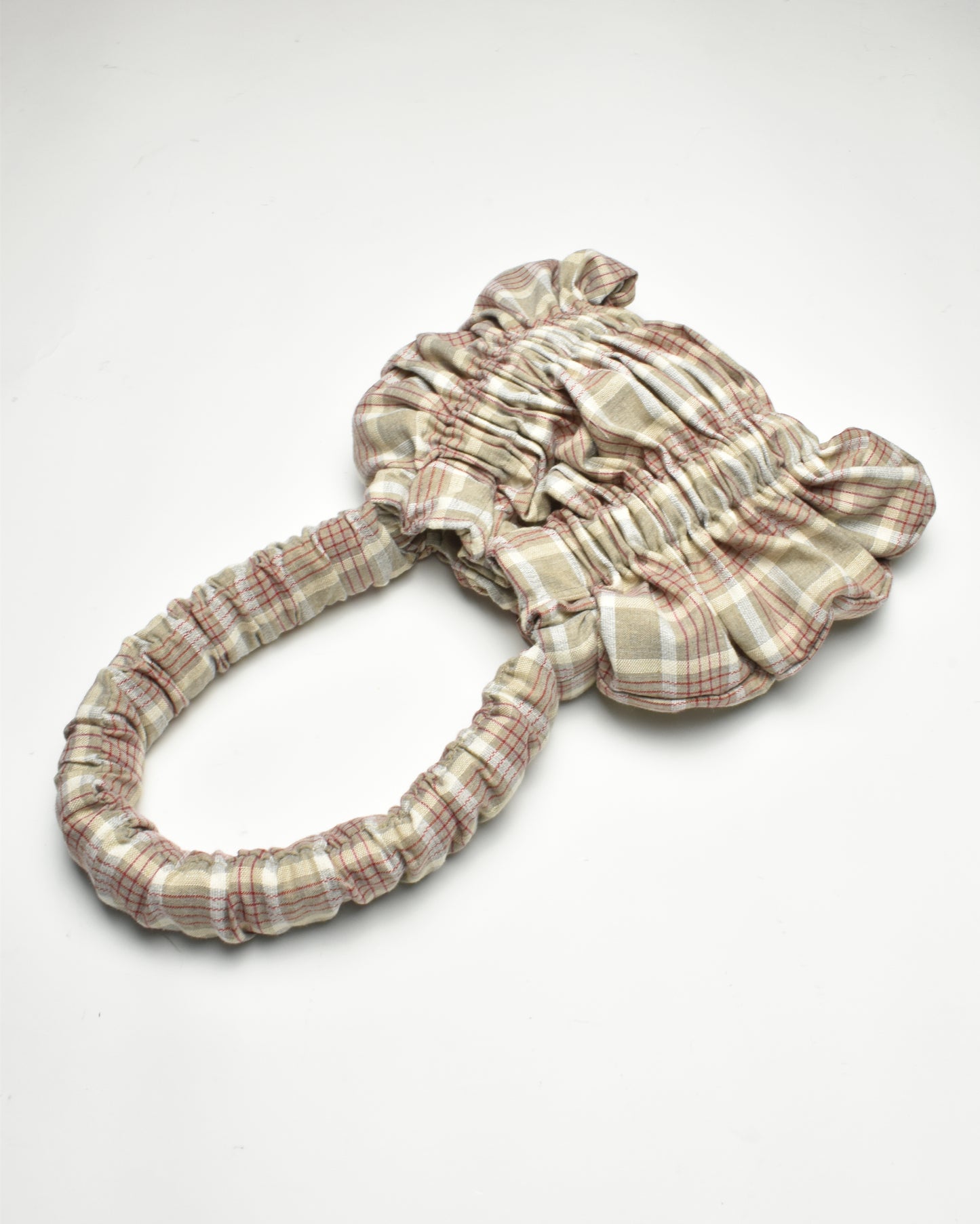 Pillow Shoulder Bag BEIGE CHECK