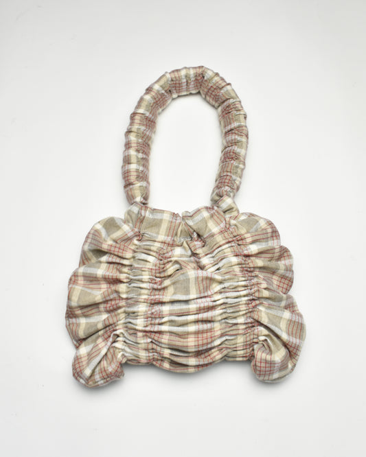 Pillow Shoulder Bag BEIGE CHECK