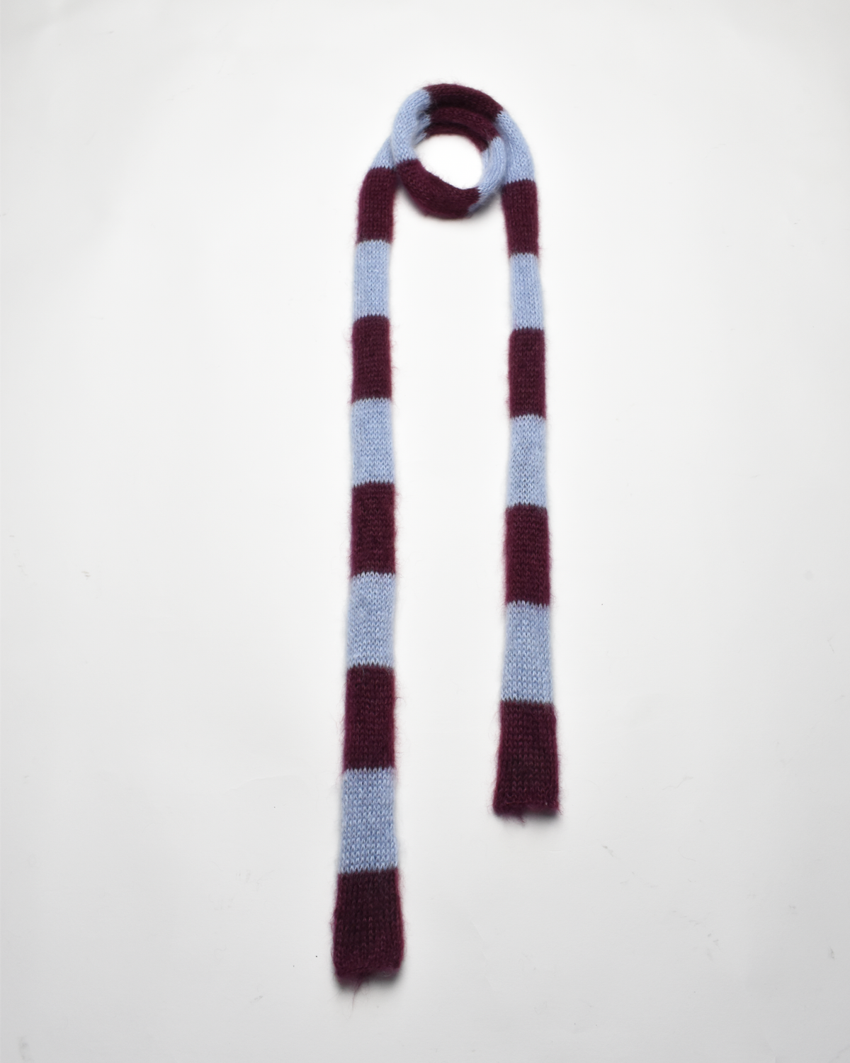 Striped Scarf Mohair Silk 01