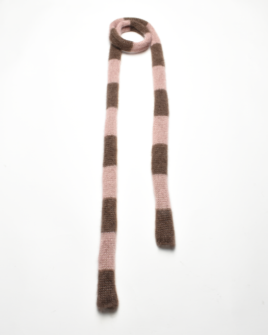 Striped Scarf Mohair Silk 04