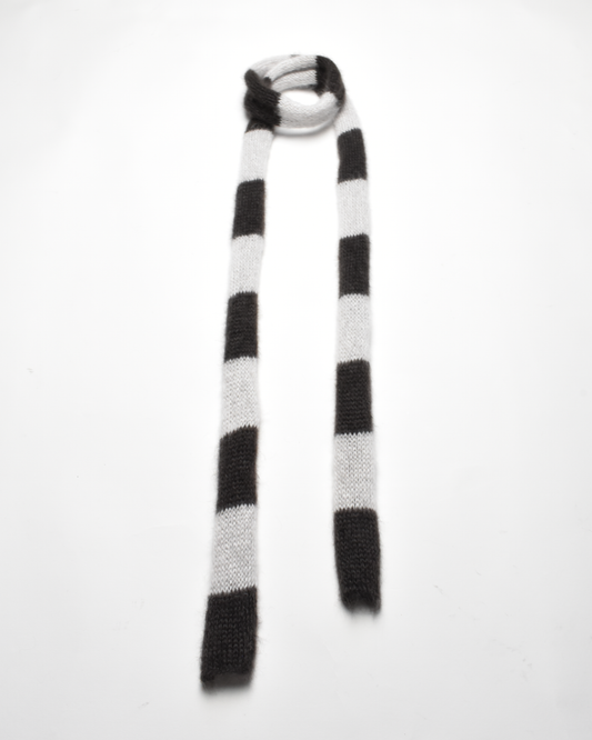 Striped Scarf Mohair Silk 02