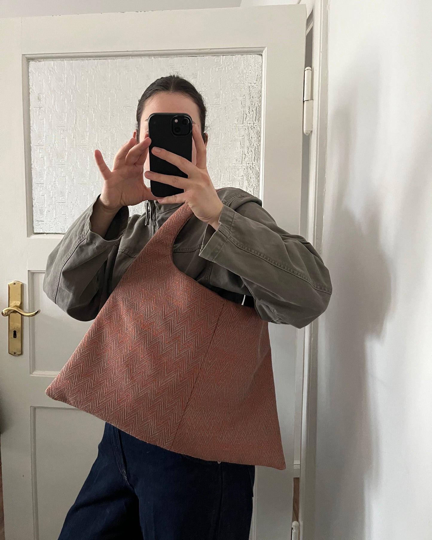 Large Shoulder Bag ORANGE