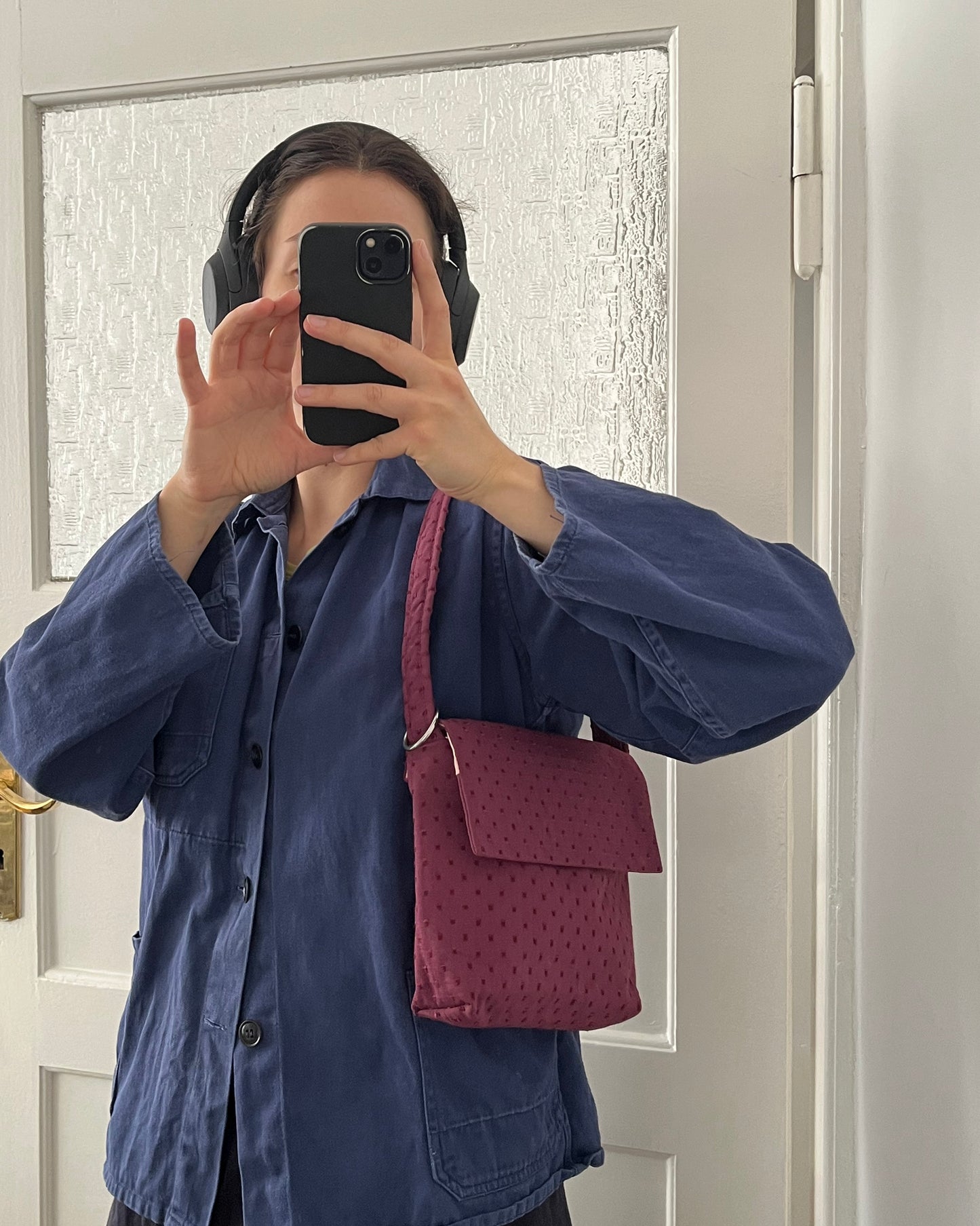 Flap Shoulder Bag BERRY